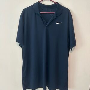 Nike Blue Polo Shirt Casual Drifit